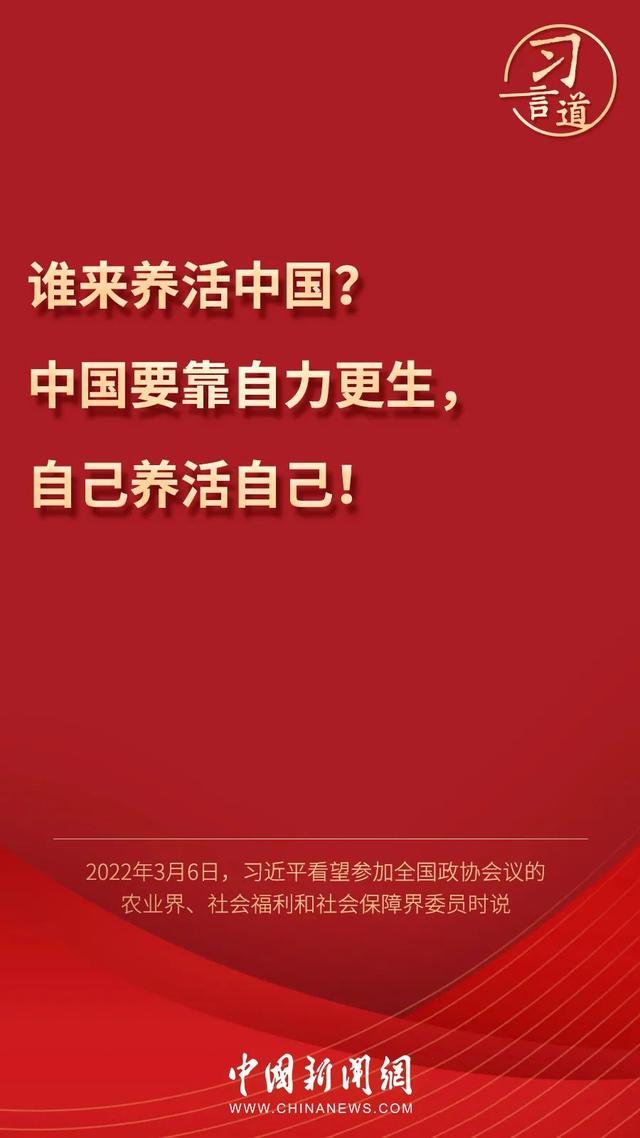 習言道丨習近平為何再答“誰來養(yǎng)活中國”？