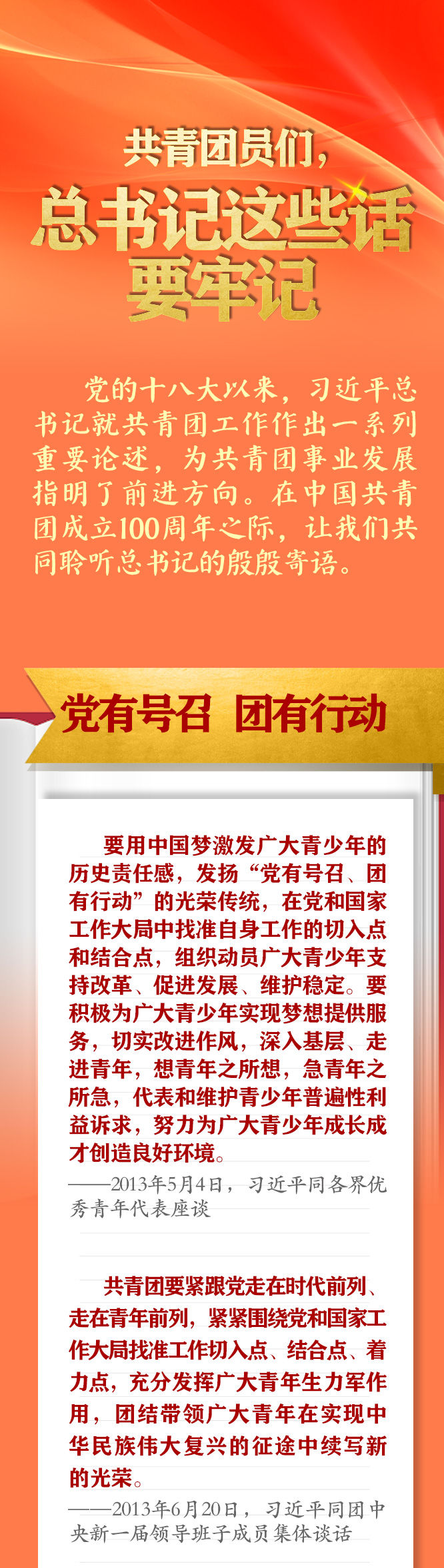 手繪長卷 | 共青團員們，總書記這些話要牢記