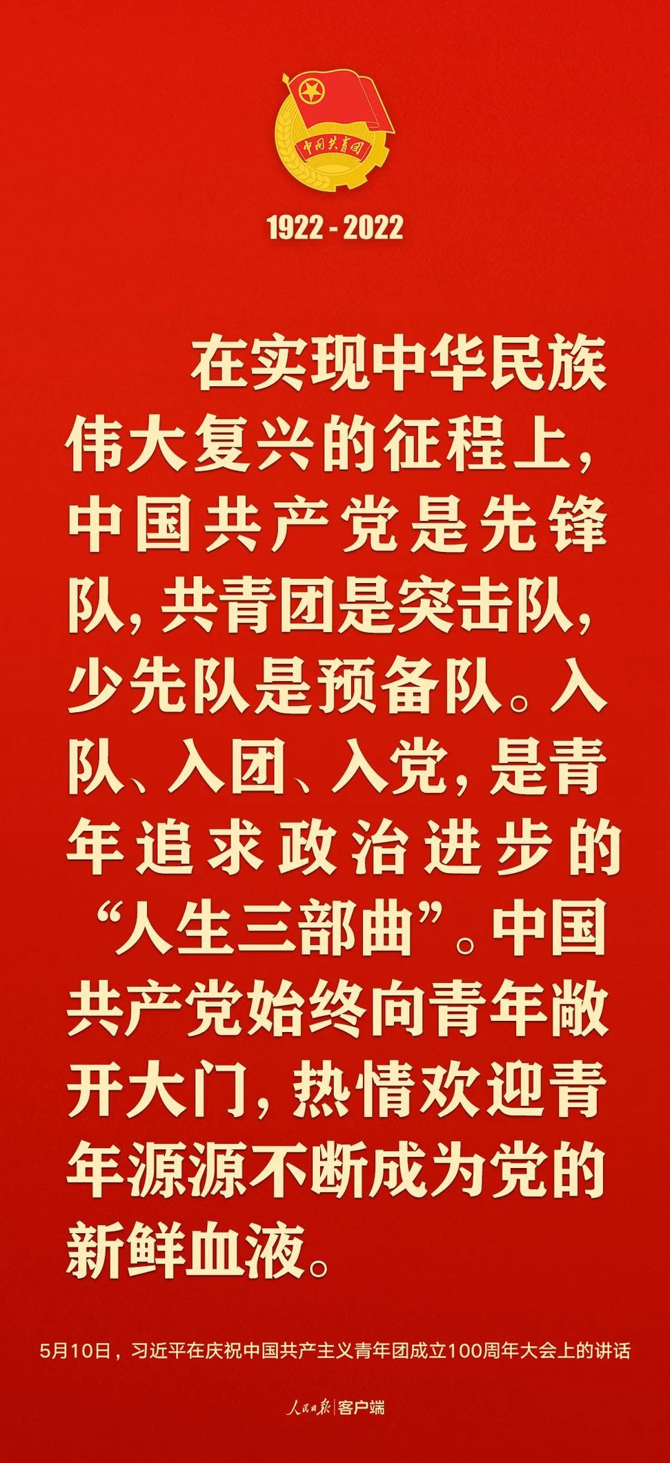 習近平：黨和國家的希望寄托在青年身上！