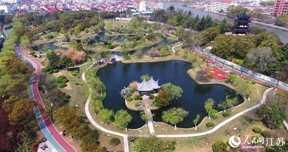 如東縣人民公園。如東縣委宣傳部供圖